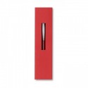 THEBOX Aluminiowy długopis na przycisk w kartonowym opakowaniu czerwony