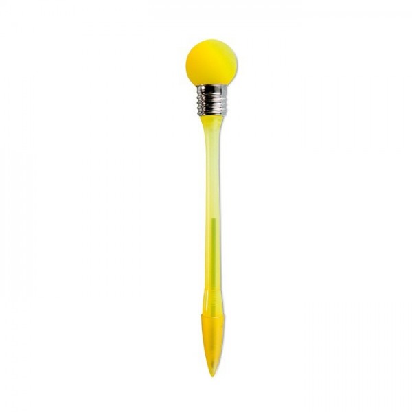 HITME Długopis z lampką żółty