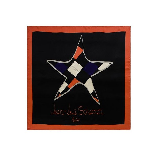 JEAN-LOUIS SCHERRER Apaszka `Star`kolor czarny SFL409