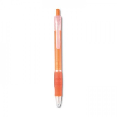 MANORS Długopis z gumą  przezroczysty pomarańczowy