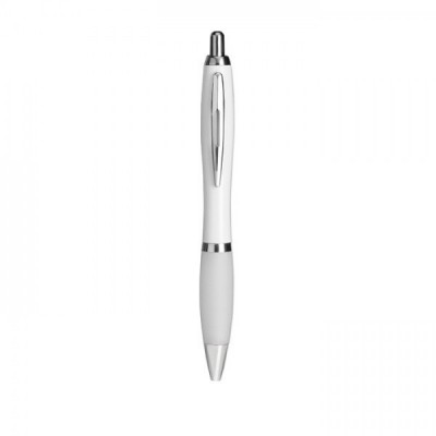 RIOCOLOUR Długopis z miękkim uchwytem biały
