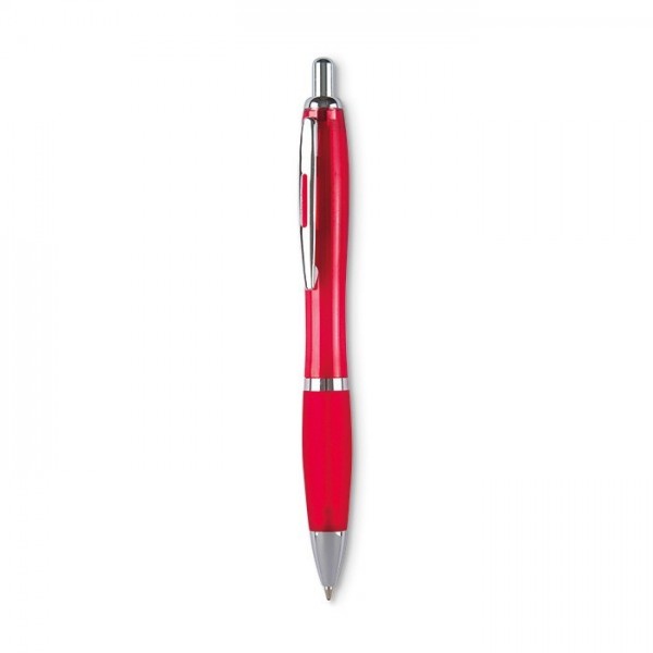 RIOCOLOUR Długopis z miękkim uchwytem czerwony