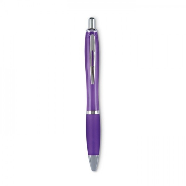 RIOCOLOUR Długopis z miękkim uchwytem fioletowy