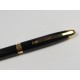 Długopis metalowy czarny z złotymi dodatkami